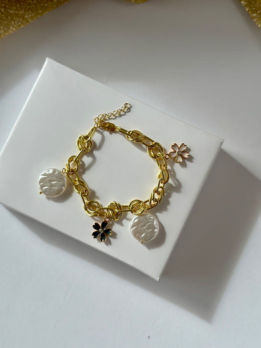 Flowers and pearls